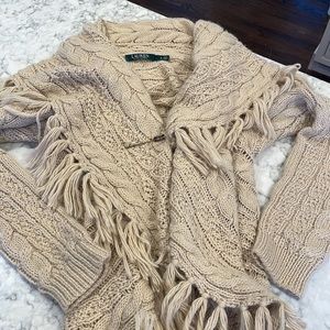 Ralph Lauren Fringed Sweater